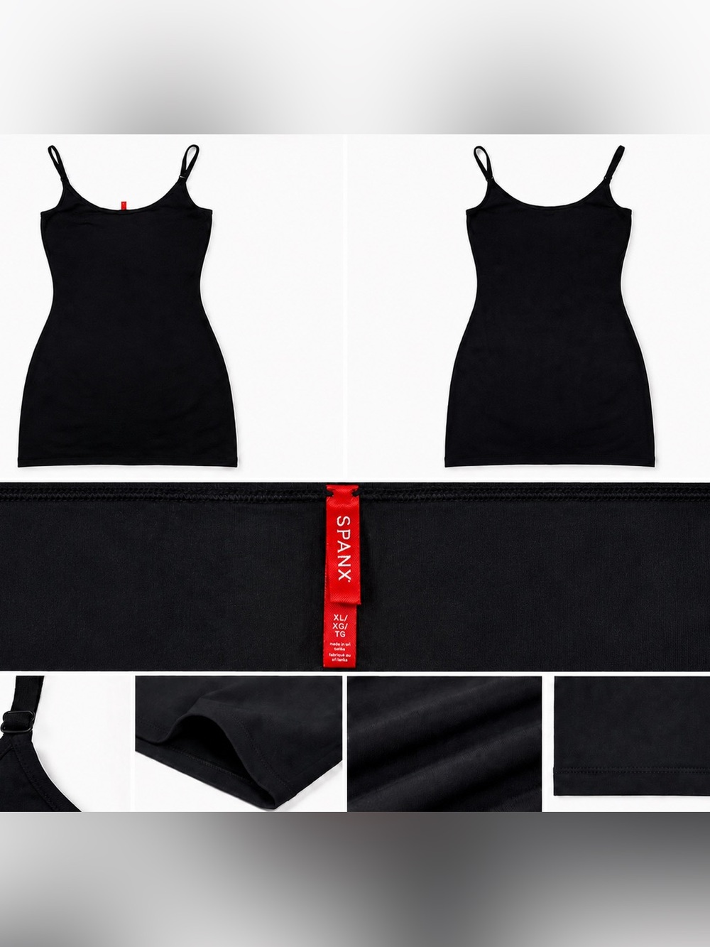 SPANX Black Shaping Camisole Adjustable Straps Women’s XL